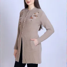 Roadster Women Long Coat Cardigan image 5
