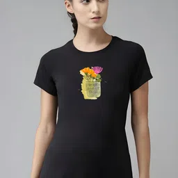 SZN Women Graphic Printed Regular Fit Round Neck T-shirt-picture-31