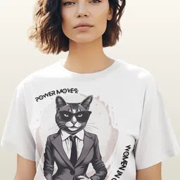 Tee Fusion Women Printed Round Neck Slim Fit T-shirt-image-65