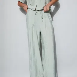 Ginger by Lifestyle Women Easy Wash Pleated Trousers-picture-30