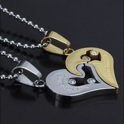 J.S ENTERPRISES Unisex Heart Shaped Pendants with Chains-picture-44