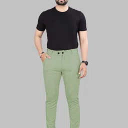 Moda Rapido Men Solid Mid Rise Tailored Trousers image 5