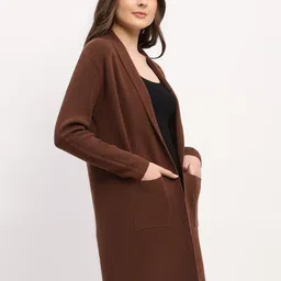 Global Republic Shawl Collar Longline Open Front Shrug image 4