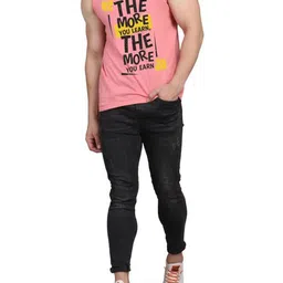 WOOSTRO Men Pack Of 2 Typography Printed Round Neck Cotton Slim Fit T-shirts image 4