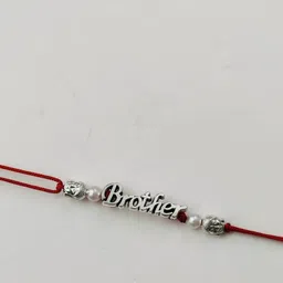 Crunchy Fashion Artificial Beaded Thread Rakhi With Roli Chawal-picture-20