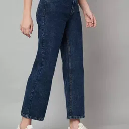 LINARIA Women Classic High-Rise Clean Look Dad Fit Jeans-image-60