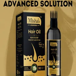 Misha's Ayurvedic Hair Oil With Bhringraj & Aloe Vera - 100 ml image 3