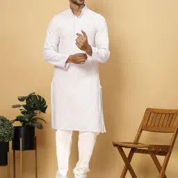 FABINALIV Men Thread Work Kurta image 1