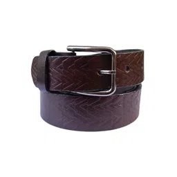 PERKED Men Textured Leather Belt image 4