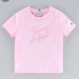 Tommy Hilfiger Short Sleeves Logo Print Slim Fit T-Shirt - Light Pink-picture-40