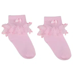 NEXT2SKIN Frill Socks - Pink-image-2