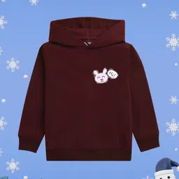 NUSYL Girls Printed Hooded Sweatshirt-picture-22