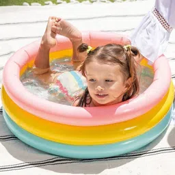 Intex Kids Blue & Yellow Textured Inflatable Baby Pool image 4