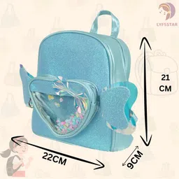 LYF5STAR Girls Embellished Ergonomic Casual Backpack image 4