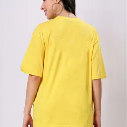 TQH Pack Of 2 Typography Printed Drop Shoulder Sleeves Cotton Oversized T-shirts image 3