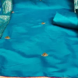 Panzora Embroidered Unstitched Dress Material image 3