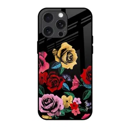 QRIOH Floral Printed iPhone 15 Pro Max Back Case Mobile Accessories image 1