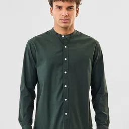 Snitch Pure Cotton Mandarin Collar Casual Shirt-picture-32