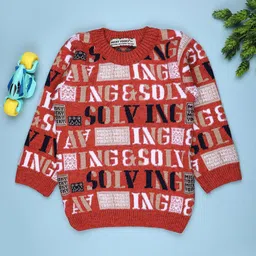 V-Mart Boys Typography Printed Pullover-picture-28