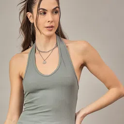 The Roadster Lifestyle Co Halter Neck Crop Top-picture-14