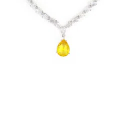 PRIVIU Silver- Plated American Diamond-Studded Jewellery Set image 5