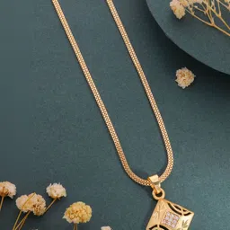 DIVASTRI Brass Gold-Plated Necklace image 4