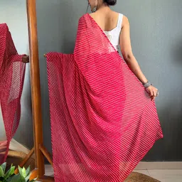 Moda Rapido Bandhani Pure Georgette Ready to Wear Bandhani Saree image 5