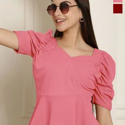 Tromko Women Pack of 2 Peplum Top-picture-16
