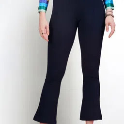 DressBerry Women Relaxed Mid Rise Trousers-image-11