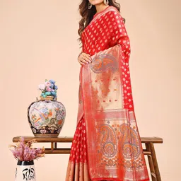 Mitera Woven Design Zari Saree image 2