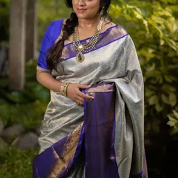 Moda Rapido Woven Design Zari Art Silk Handloom Banarasi Saree image 4