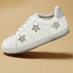 toothless Girls Textured Silver Casual Sneakers-picture-11