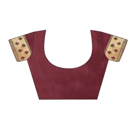 HERE&NOW Woven Design Zari Silk Blend Banarasi Saree image 2