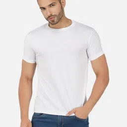 Moda Rapido Men Bio Finish Solid Round Neck Cotton T-shirt-picture-33