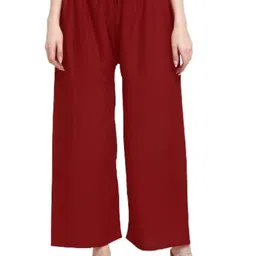 Aura Glam Women Rayon Palazzos-image-8