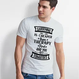 Seekbuylove Typography Printed Round Neck Bio Finish Cotton T-shirt image 3