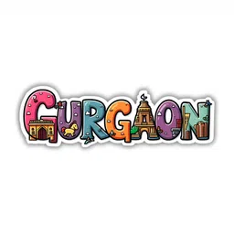 GIFTODAY White & Pink Gurgaon Printed Decorative Magnets-image-29