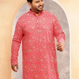 SOJANYA PLUS Men Floral Printed Floral Kurta image 3