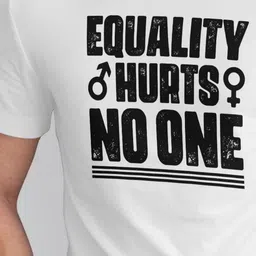 Seekbuylove Men Bio Finish Equality Hurts No One Round Neck Pure Cotton T-shirt image 2