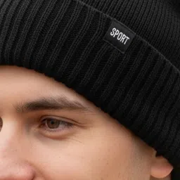 iSWEVEN Unisex Woollen Beanie image 3