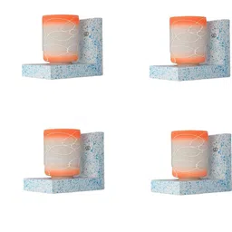 SOMIL Orange Glass Cylinder Printed Wall Lamps-image-46