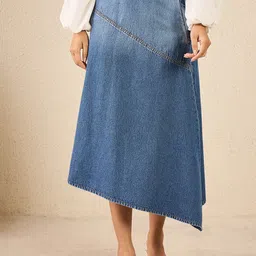 Chemistry Women Ombre A-Line Midi Skirt-image-73