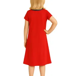 Inhika Girls Printed Round Neck Nightdress image 2