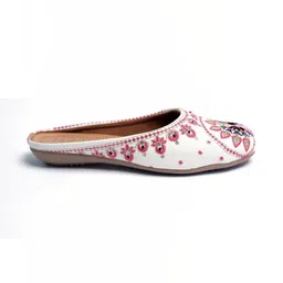Kethi Fashion Women Embellished Party Mules with Embroidered Flats image 4