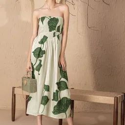 SEW Floral Printed Tube Dress-image-8