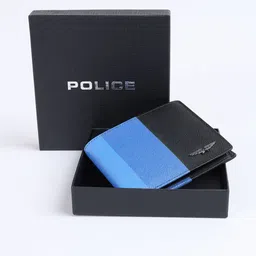 Police Men Textured Leather Two Fold Wallet-image-95