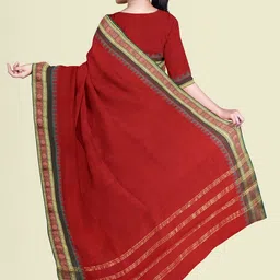 The Chennai Silks Woven Design Border Pure Cotton Saree image 3