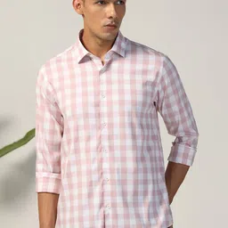 Blackberrys Men Slim Fit Opaque Checked Casual Shirt-picture-38