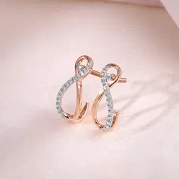 GIVA Women Rose Gold Earrings Diamond-picture-52