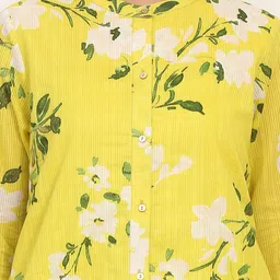 W Printed Pure Cotton Tunic With Trousers Co-Ords image 5